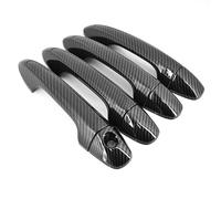 Capuchon Poignée Porte Extérieure Pour HILUX REVO2016-2020 Garniture De Couvercle Bol Poignée Porte Latérale Voiture En Fibre Carbone Noire(Without smart entry)