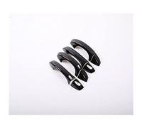 Capuchon Poignée Porte Extérieure Pour Superb 3 2016-2021 Accessoires De Style D'autocollant Garniture Couverture Poignée Porte Latérale Voiture Chrome Noir(Black 2 buttons)