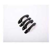 Capuchon Poignée Porte Extérieure Pour Superb 3 2016-2021 Accessoires De Style D'autocollant Garniture Couverture Poignée Porte Latérale Voiture Chrome Noir(Black 0 buttons)