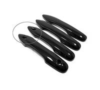 Capuchon Poignée Porte Extérieure Pour Yaris Pour Cross 2020-2021 ABS Couvercle Poignée Porte Latérale En Fiber Carbone Noir Gloosy Garnitures Extérieurs Style Voiture(Black Gloosy 3 hole)