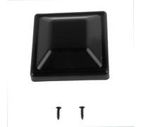 Capuchon pour Poteau de Clôture en Plastique pour 4x4 Pouces PP | Hardened PP Plastic, Fits 3-5/8" ID Posts, Screw-in Installation, Protects From Rain And Sun, Paintable Black Finish