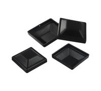 Capuchon Pour Poteau De Clôture pour 4x4 3-5/8 Pouces PP Résistant | Hardened PP Plastic, UV & Rain Resistant, Fits pour 4x4 Posts, Screw-free Install, Decorative Protection For Garden Fences