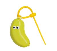 Capuchon pour tête de brosse à dents banane avec distributeur de dentifrice, étui de protection portable mignon pour la maison, les voyages, le camping en plein air, Vert, Banana Toothbrush Head Cover