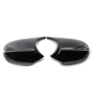 Capuchon rétroviseur Pour BMW E90 E91 E92 E93 E81 E87 E82 E88 Série 3 1 M 2 Pièces Couvercles Rétroviseurs Latéraux Voiture Capuchon En Fibre Carbone Noir Brillant(Black4)