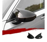 Capuchon rétroviseur Pour Civic 11e 2022-2025 2 Pièces Couvercles Rétroviseur Couvercles D'ailes Latérales Boîtier Coque Sans Clignotant(Light black)