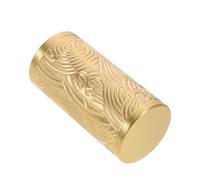 Capuchon Rond en Laiton Or Décoratif pour Poteau et Rambarde | Finition Ornée, Protection Solide, Pose Facile, pour Balcon et Escalier, sur Tube Métallique