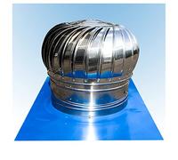 Capuchon rotatif en acier inoxydable pour casseroles standard et évents de toit - Capot d'économie d'énergie avec base CL (150 mm)