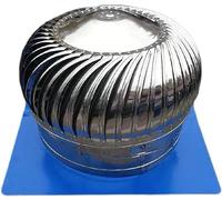 Capuchon rotatif pour cheminée - Évent de turbine étanche avec roulement galvanisé pour une évacuation optimale de la fumée et une meilleure efficacité de ventilation et résistance au vent
