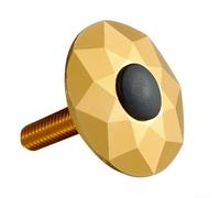 Capuchon supérieur de tige de casque de vélo pour tube de direction non fileté de 3,8 cm, couvercle de fourche en alliage d'aluminium avec boulon en acier inoxydable, finition anodisée arc-en-ciel