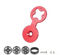 Capuchon supérieur pour casque de vélo - Support d'ordinateur en alliage d'aluminium compatible avec Edge 20 25 200 500 510 520 800 810 820 1000 1030 (rouge)