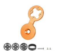 Capuchon supérieur pour casque de vélo - Support d'ordinateur en alliage d'aluminium compatible avec Edge 20 25 200 500 510 520 800 810 820 1000 1030 (orange)