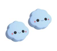 Capuchons antidérapants en silicone pour manette de console Switch 2 avec motifs amusants - Panda, requin, patte de chat, fleurs, protection souple pour manette de console Switch 2 (bleu)