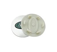 Capuchons Centraux Moyeu de Voiture, pour Land Rover Evoque Discovery LR2 LR3 LR4, 62mm, Couvercle Décoration Roue Anti-poussière Étanche, Centre Roue avec Autocollant D'emblème Logo, Green