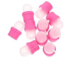 Capuchons D’ongles Réutilisables Rose, Lot de 20 Pièces pour Trempage | Résine, Confort de Port, Usage Personnel ou Salon de Manucure, Boîte de 10 par Étui, 2 Boîtes