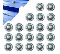 Capuchons de boulons pour toit métallique | 20 Pièces Étanches Et Antirouille | Capuchons de vis pour toiture | Pour Propriétaires Professionnels Grange Abri Camping-Car Extérieur Bardage Garage Patio