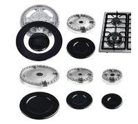 Capuchons de brûleur pour de cuisson, chapeau de brûleur pour cuisinière - 11 pièces/set cache-brûleur facile à monter | Couvercles de de cuisson robustes pour plaques de