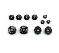 CAPUCHONS DE CADRE EN ALUMINIUM PUIG POUR BMW R1250 GS TRIPLE NOIR 21-23 NOIR