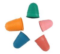 Capuchons de chiffres antidérapants, paquet de 5, couvercle de protection du bout des doigts, bouclier de poignée en papier en caoutchouc flexible | Couper des travaux d'aiguille, coudre, t