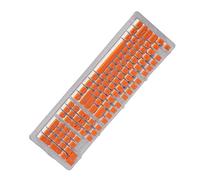 Capuchons de clavier en hauteur OEM - Design ergonomique - Durable - Résistant à l'usure pour la plupart des claviers mécaniques (orange/rouge/blanc)