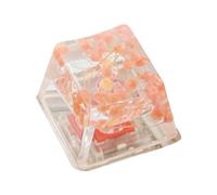 Capuchons de clavier en résine, capuchons de touches de fleurs séchées | Gypsophila Sa Profile Keycap, clavier mécanique avec touches R4 translucides, expérience de jeu lumineuse et frappe fluide