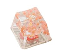 Capuchons de Clavier en résine, en résine Florale, Clavier de Jeu Gypsophila Game Keycap - Clavier de Jeu en résine, translucide, R4, Esc pour Clavier mécanique, Fleur éternelle