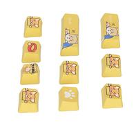 Capuchons de clavier PBT - 10 touches - Couleurs vives - Pour ordinateur de bureau