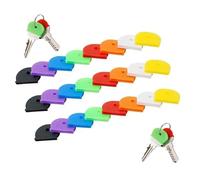 Capuchons De Clé, Cache De Clef Colorés, 24 Pièces Marqueurs De Couvre Clef, Cap Clé Colorées, Pour Reconnaître Facilement Vos Clés, Pour Clés Plates Standard (8 Couleurs)
