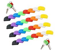 Capuchons De Clé, Cache De Clef Colorés, 32 Pièces Marqueurs De Couvre Clef, Cap Clé Colorées, Pour Reconnaître Facilement Vos Clés, Pour Clés Plates Standard (8 Couleurs)