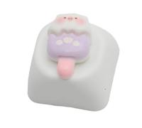 Capuchons de clés en résine faits à la main Cadeau pour les amateurs de claviers PC Pour la plupart des commutateurs de clavier mécaniques Cartoon Esc Keycaps Résine faite à la main Art unique de porc