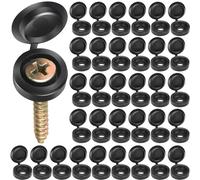 Capuchons de couvercle de vis à charnière, 500 pièces, couvercles de capuchon en plastique pliables for quincaillerie de meubles de voiture, écrous et boulons