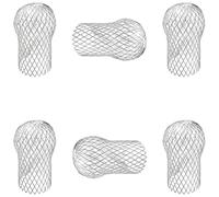 Capuchons de filtres de gouttières extensibles en aluminium, 6 pièces, protections de drainage générales, couvercle en maillage, pour usage commercial résidentiel, bouchons de filtres de gouttières