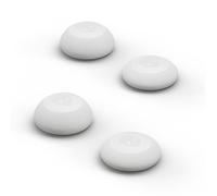Skull & Co. Convex Thumb Grip Caps Joystick Cap Analog Stick Cap Thumbstick Grip Cover for Nintendo Switch Pro Controller & PS5 / PS4 / Slim/Pro Controller - White, 2 Pairs (4pcs)