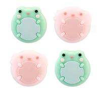Capuchons de joystick en silicone remplaçables pour contrôleur NS, couvercles à bascule à imprimé animal, accessoires de jeu ergonomiques, 4 pièces