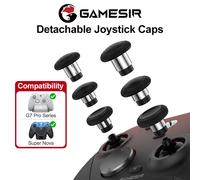 Capuchons de joystick GameSir pour manette G7 Pro Super Nova - 3 paires de capuchons personnalisés avec anneau en acier lisse pour une expérience de contrôle optimale Black