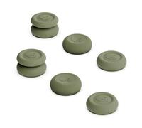 Capuchons de joystick pour Steam Deck / OLED et ROG Ally / Ally X SAVAGE RAVEN by Skull & Co. : Thumb Grip, Joystick Cap, Capuchons de stick Analogique, Vert OD, 3 paires (6 pièces)