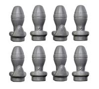 Capuchons de maintien - KANGUI - Lot de 8 - Ø25 mm - Brevetés à languette - Gris