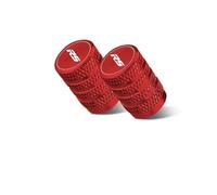 Capuchons de noyaux de soupapes pour Motos pour Apri@&lia RS660 / RS457 Valve De Pneu De Moto Capuchon De Valve Capuchon Étanche(B-Red-RS)