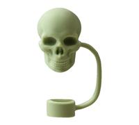 Capuchons de paille en forme de tête de mort pour verres à boire