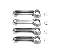Capuchons de poignée de porte extérieure de rechange pour Dodge pour Nitro 2007 2008 2009 2010 2011 2012 - Accessoires extérieurs de voiture (blanc) (chromé)