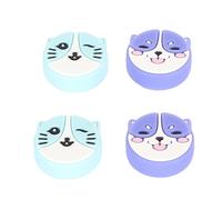 Capuchons de Poignées de Pouce de Commutateur, Capuchons de Joystick en Forme de Chat et de Chien Mignon pour Switch, Switch Lite, Switch OLED, 4 Couvercles de Manette de Pouce,