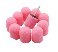 Capuchons de ponçage Bouchons de ponçage for ongles avec boîte de rangement, lot de 30/50 pièces, 2 gommes multicolores(Champagne Gold)