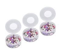 Capuchons de Ponçage pour Nail Art, élimination des Peaux Mortes, Manucure, Polissage, Bandes de Meulage avec Boîte de Rangement, Petit (Multicolore)