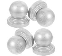 Capuchons de poteaux de clôture, Fence Post Caps Metal Ball Shape Pack Of 4 Yard Garden