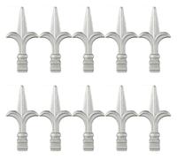 Capuchons de poteaux de clôture, Galvanized Iron Fence Post Caps Silver Multiple Sizes Pack of 10(20x20mm)