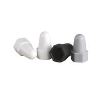 Capuchons de Protection d'écrou en plastique PE M6 M8 M10 M12 M14 M16 ~ M30, manchon de Protection à vis hexagonale, capuchon d'écrou allongé(White,16x40xM10(10pcs))