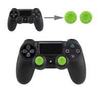 Capuchons de protection en silicone pour manette de jeu DualShock Sony Playstation PS4 Pro, PS4, PS3, PS2, Xbox One X, Xbox 360, Nintendo Switch - Vert