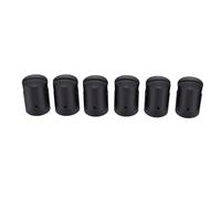 Capuchons de Protection pour Poteau de Trampoline, 6 Pièces, Housses de Protection Faciles à Installer pour Un Jeu sécurisé des Enfants, en Plastique ABS, Taille 5.8x3.2x3.2cm (Black)