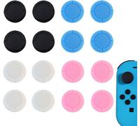 Capuchons de rechange pour joystick de manette Switch-Protège-joysticks en silicone pour Switch/Lite,accessoires grip 3D,protection antidérapante,quatre couleurs (Multicolore)