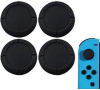 Capuchons De Rechange Pour Joystick De Manette Switch-Protège-Joysticks En Silicone Pour Switch/Lite,Accessoires Grip 3d,Protection Antidérapante,Quatre Couleurs (Noir)