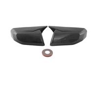 Capuchons de rétroviseurs autocollants de rechange pour Chevrolet pour Colorado 2023 2024 - Protection arrière gauche et droite (noir brillant) (aspect carbone)